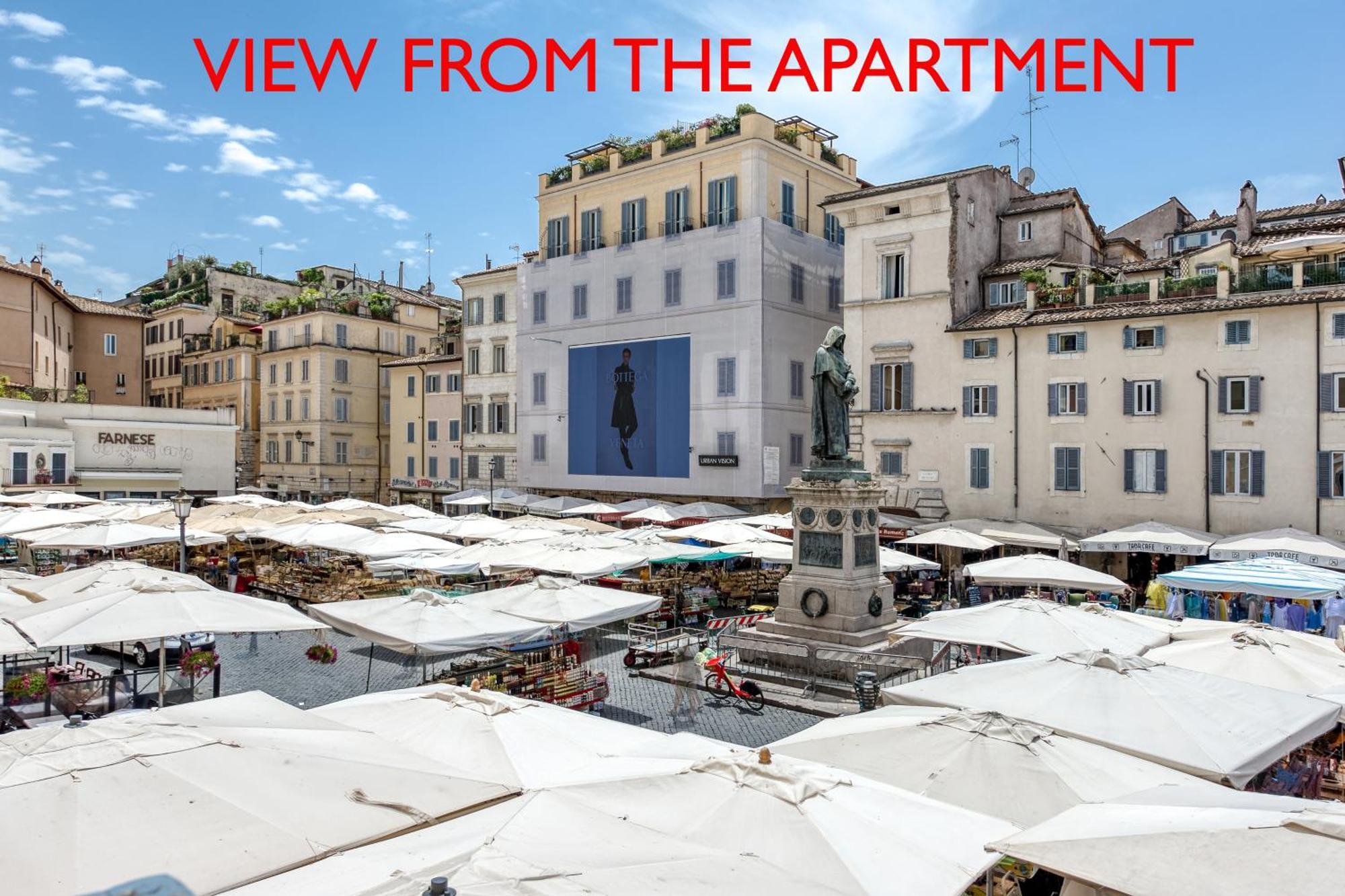 View On Campo De Fiori Irex Apartment Rom Exteriör bild